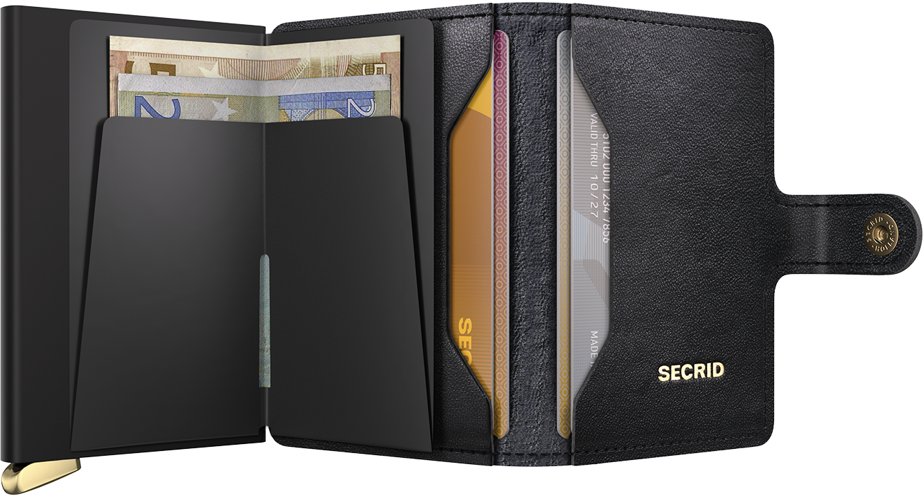 Secrid Black Premium Miniwallet Emboss Diamond Design
