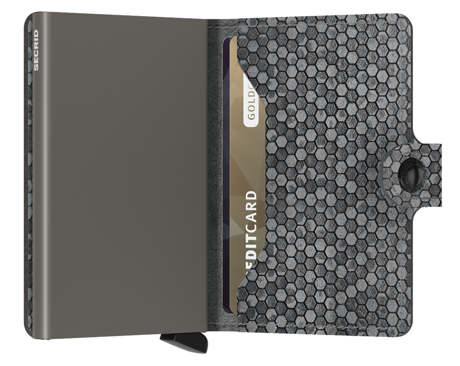 Secrid Hexagon Miniwallet Grey With Grey Front
