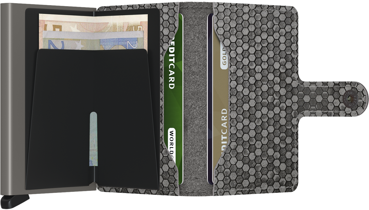 Secrid Hexagon Miniwallet Grey With Grey Front