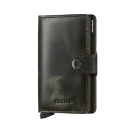 Vintage - Miniwallet - Olive - Black - Cards