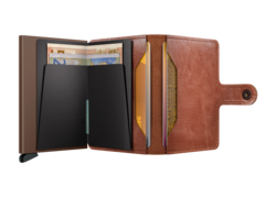 Secrid Cognac Vintage Miniwallet With Brown Front