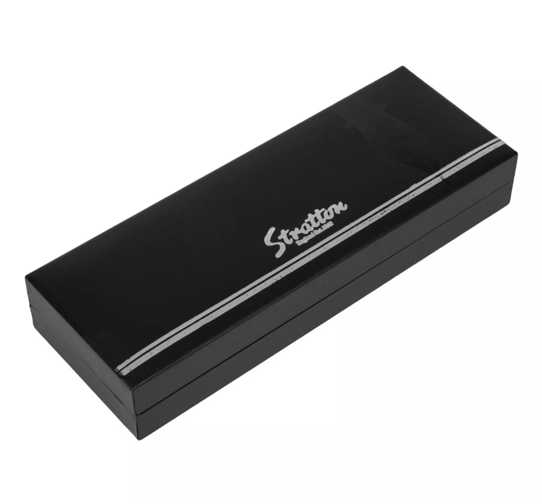 Stratton Ballpoint Pen - Black & Gold