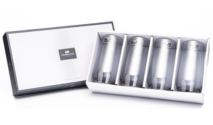 Grey Lustre Hiball Glasses, 510cc, Set of 4