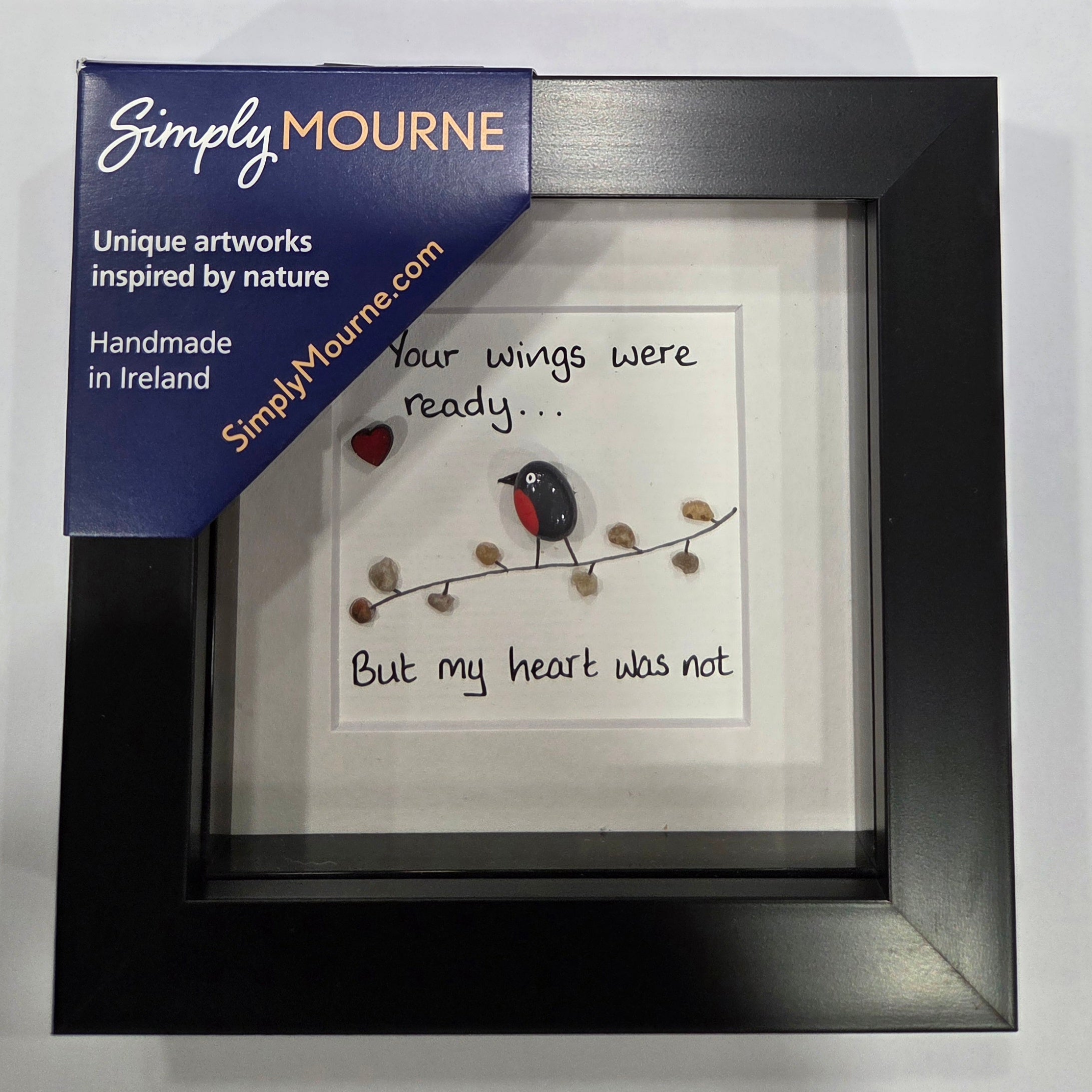 Your Wings Were Ready Art 4 x 4 Black Frame