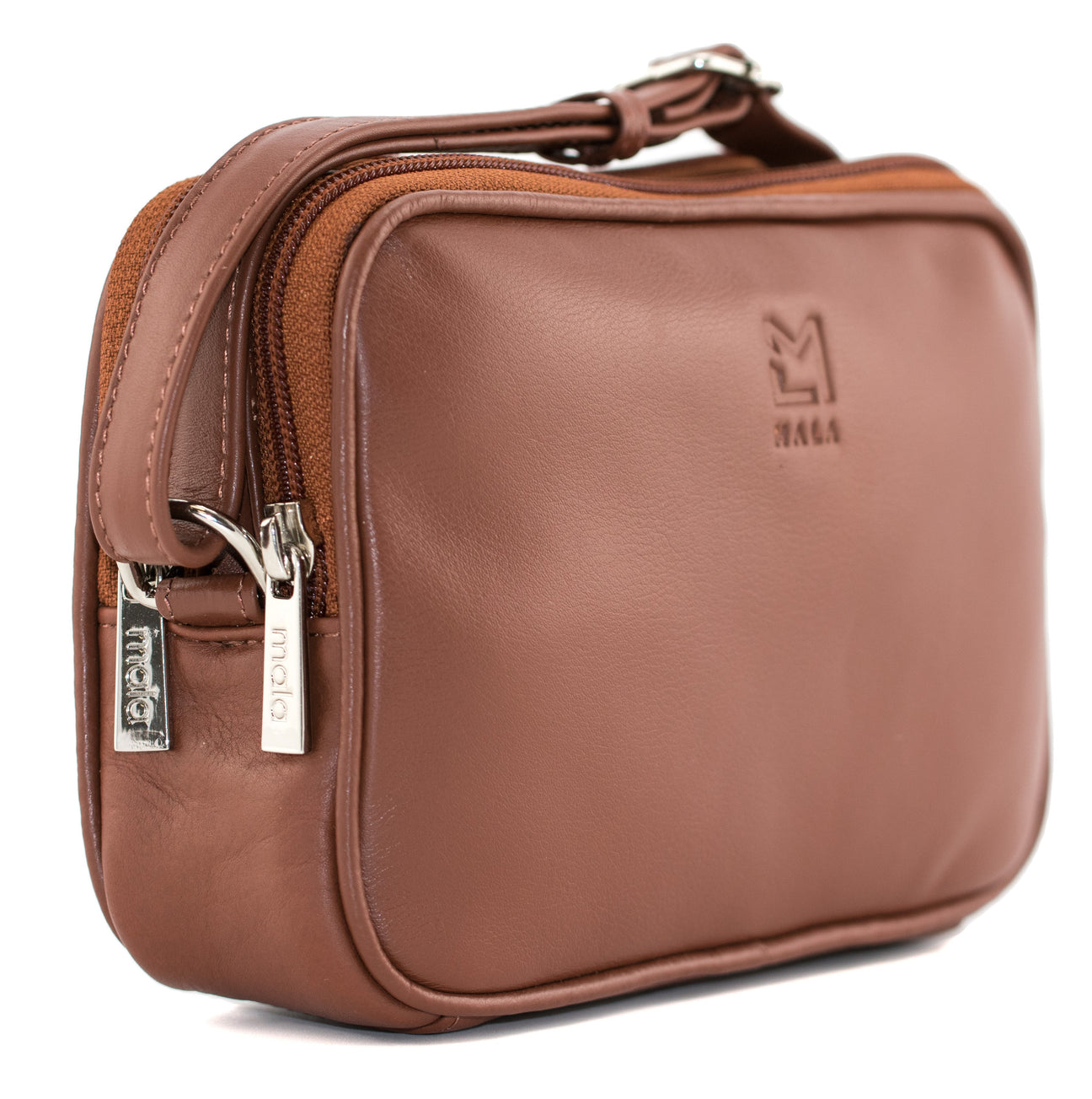 Anishka Tan Leather Camera Style Bag