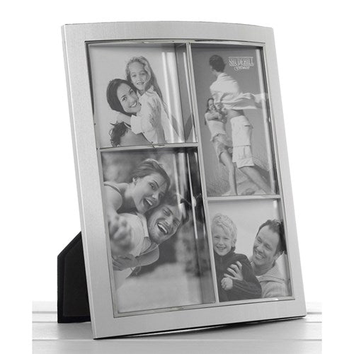 Silver Anodised Multi Frame 4 Pictures