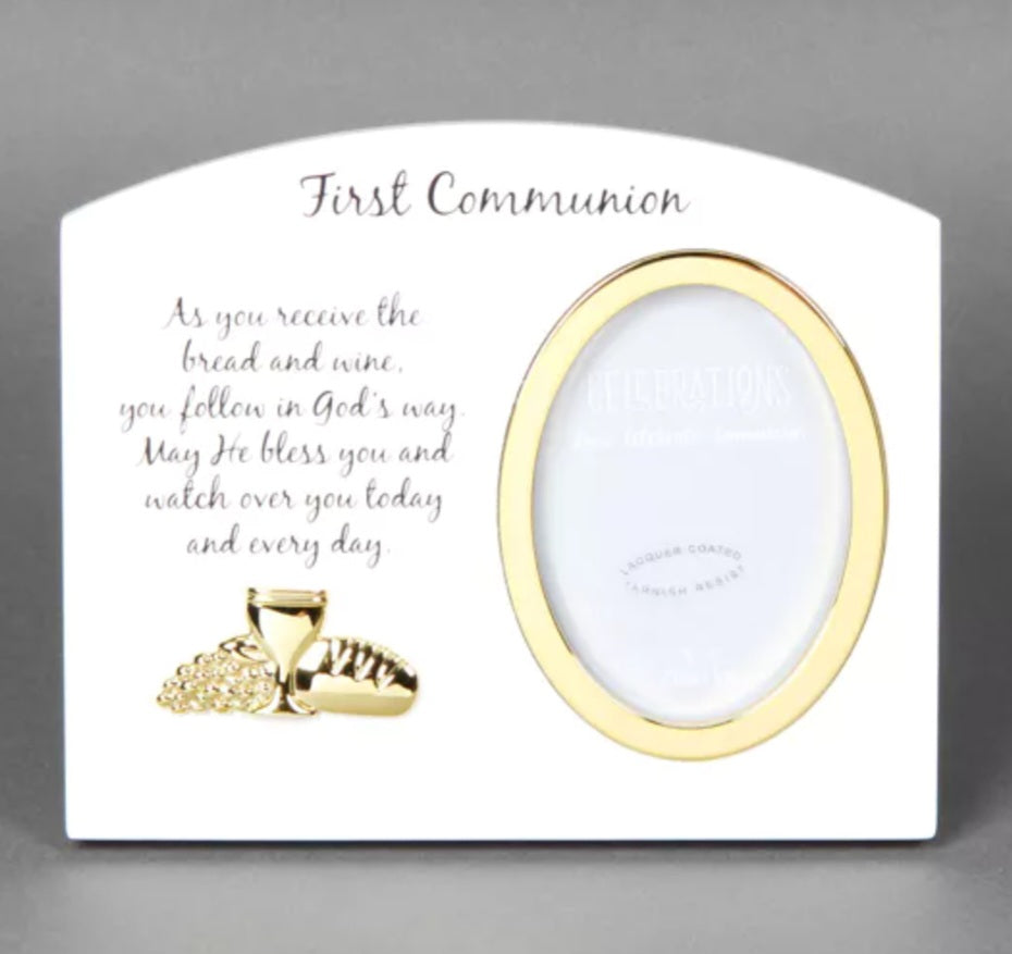 Photo Frame White 1st Communion 3x4