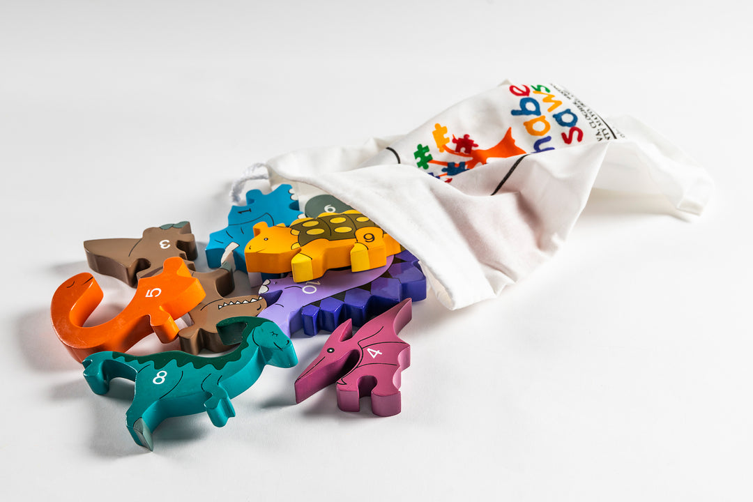 Number Dinosaur Row Jigsaw Puzzle
