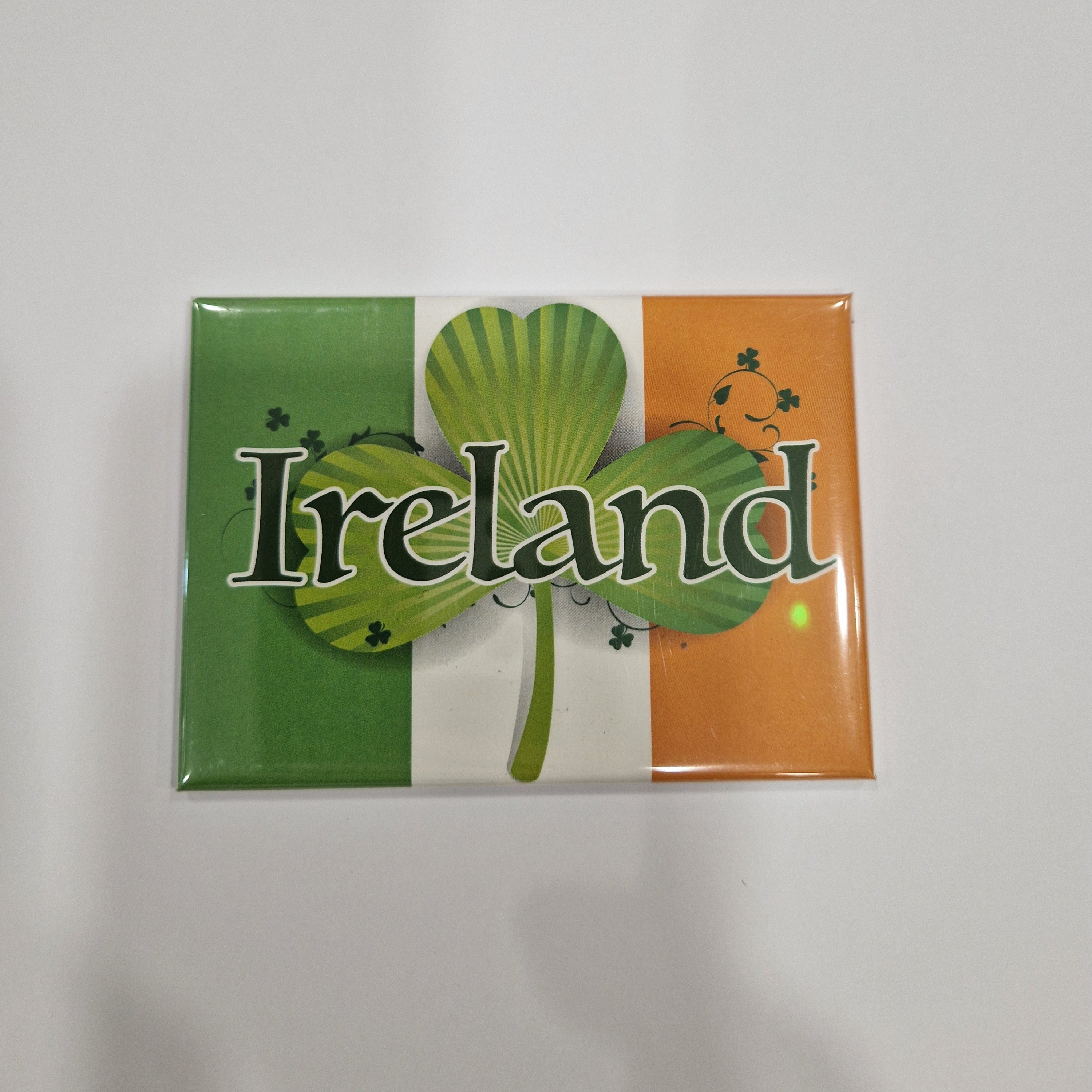 Ireland Tri Colour And Shamrock Magnet