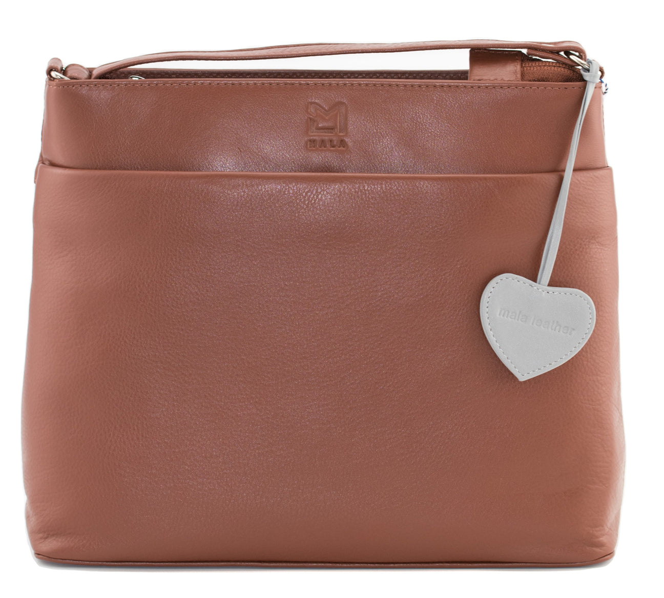 Anishka Large Tan Leather Cross Body Bag