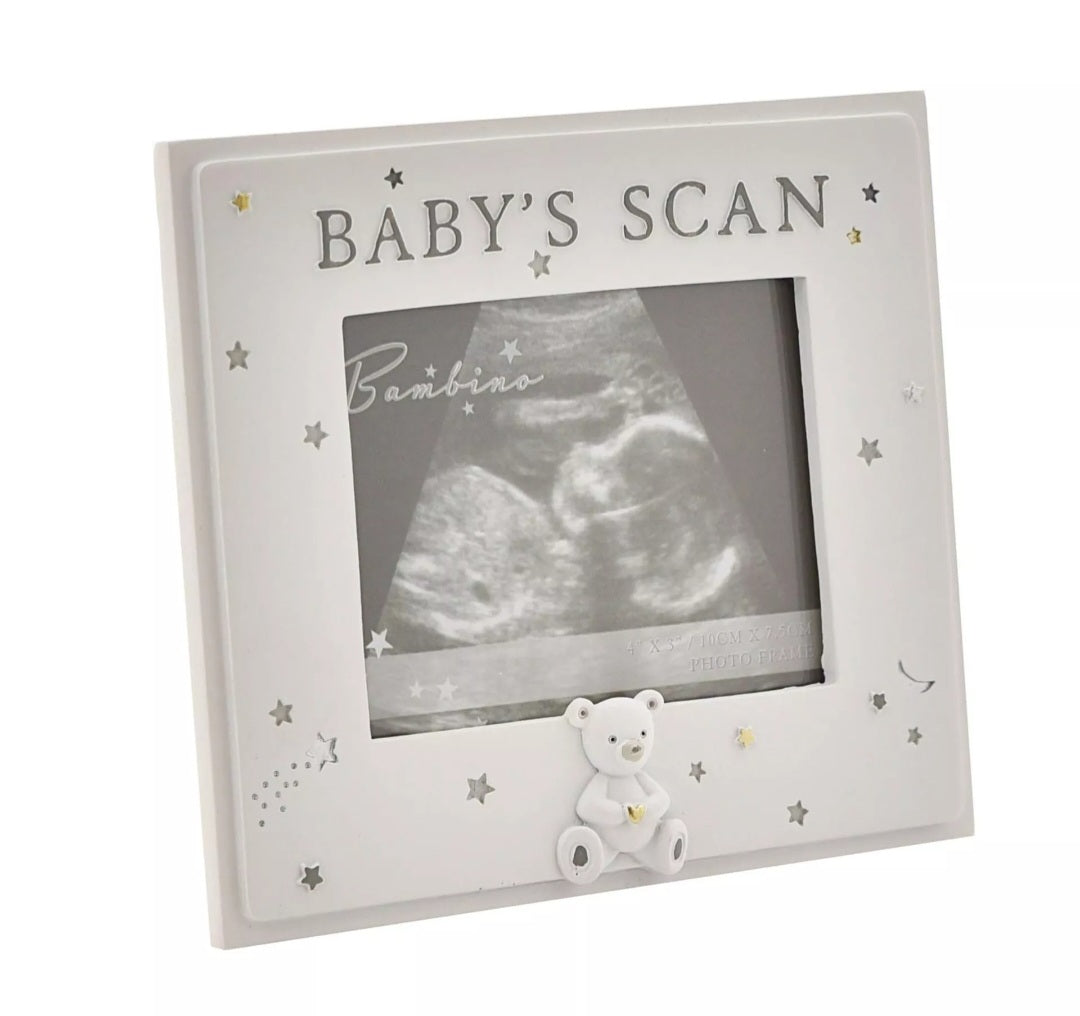 Bambino Resin Babys Scan Photo Frame 4" x 3