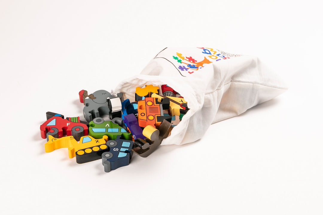 Alphabet Transport Jigsaw & Playset