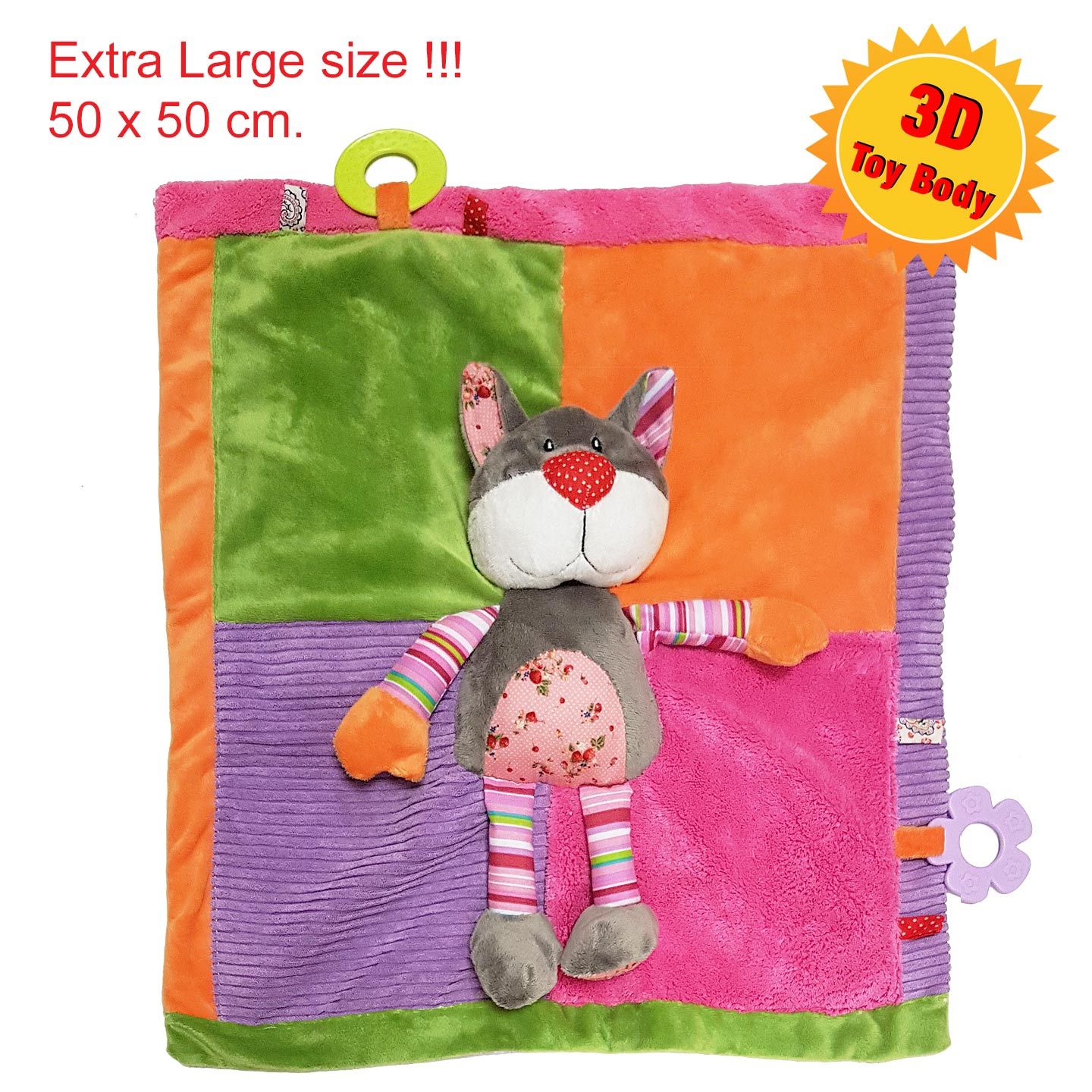 Extra Large Cat Multi-coloured Comforter
