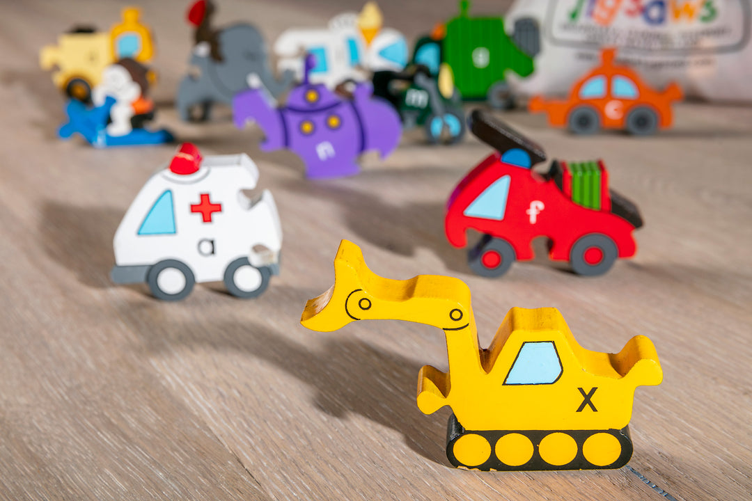 Alphabet Transport Jigsaw & Playset
