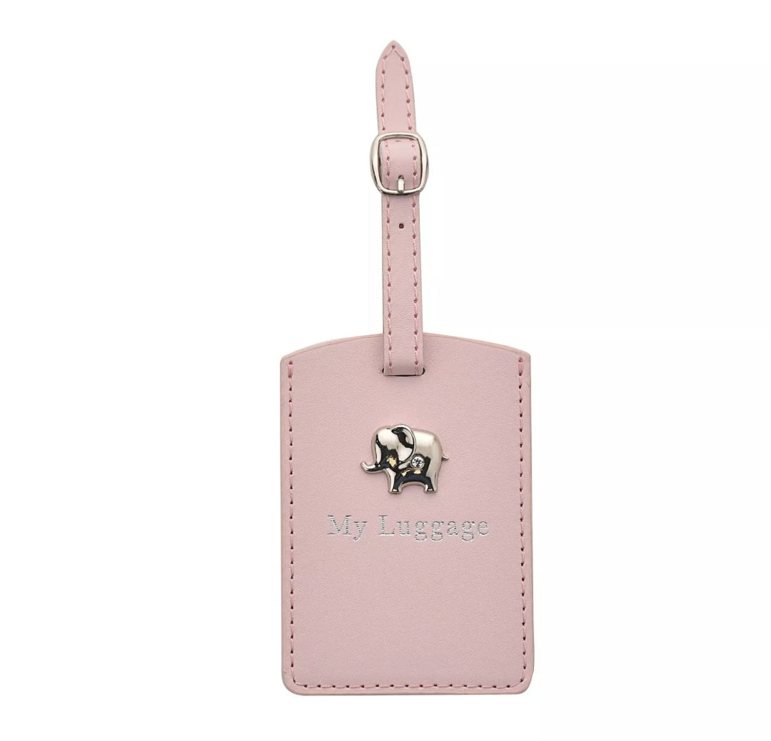 Bambino Passport Holder and Luggage Tag Set - Pink