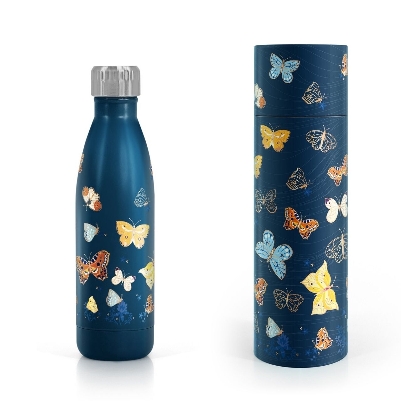 Tipperary Crystal Butterfly Metal Water Bottle