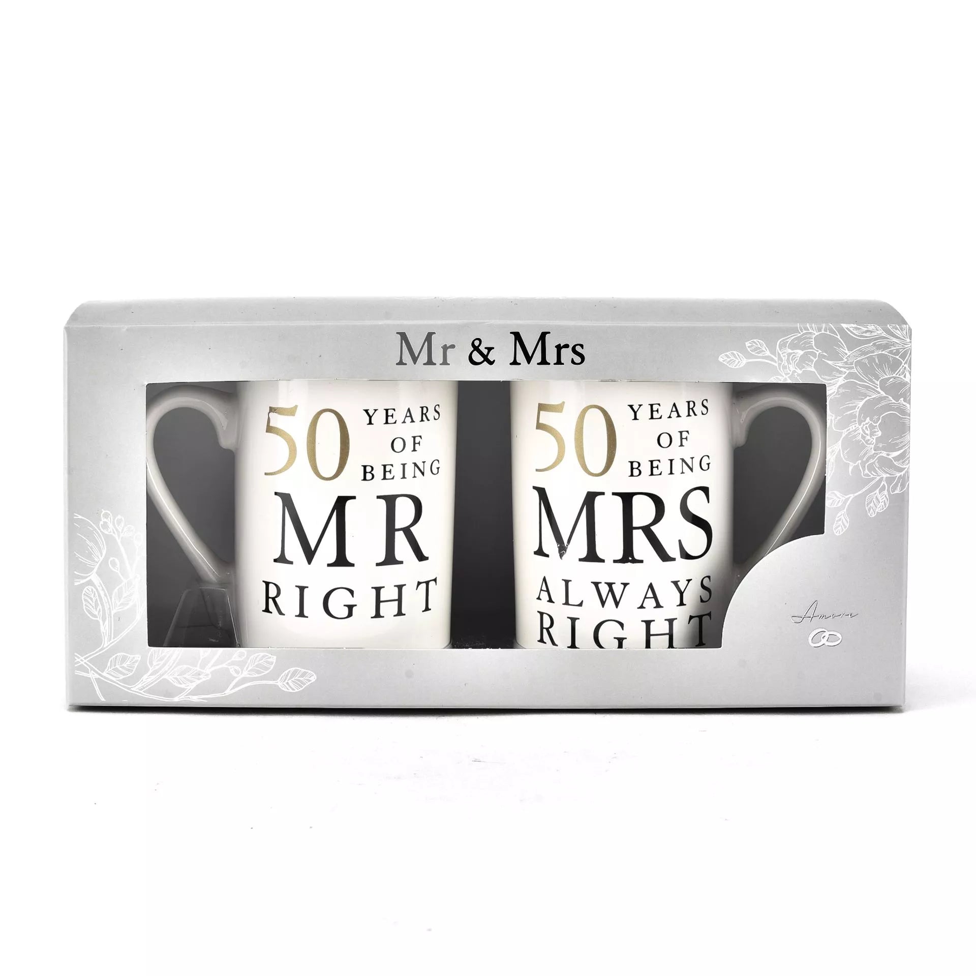 Amore Gift Set - 50 Years Of Mr Right/Mrs Always Right