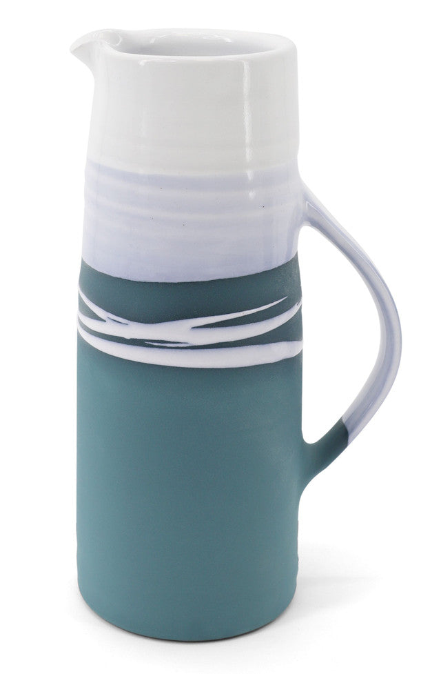 PAUL MALONEY POTTERY TEAL LARGE JUG