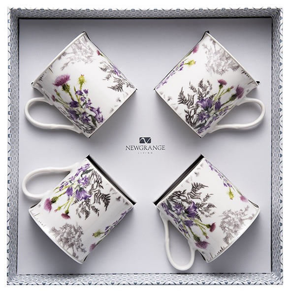 White Thistle Mug Gift Set of 4
