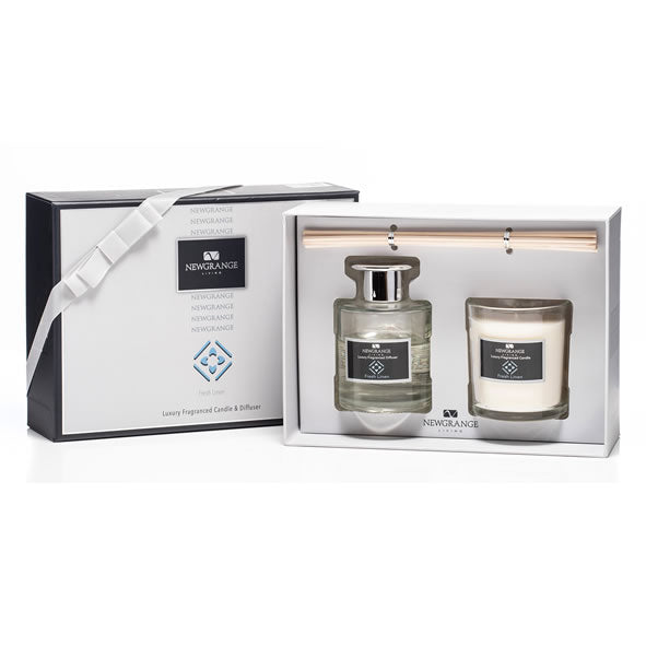 Fresh Linen Luxury Candle & Diffuser Gift Set
