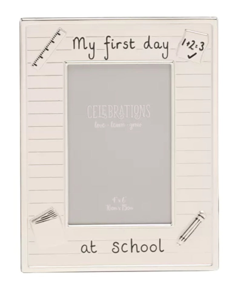 My First Day at School Pictures Frame 4"x6"