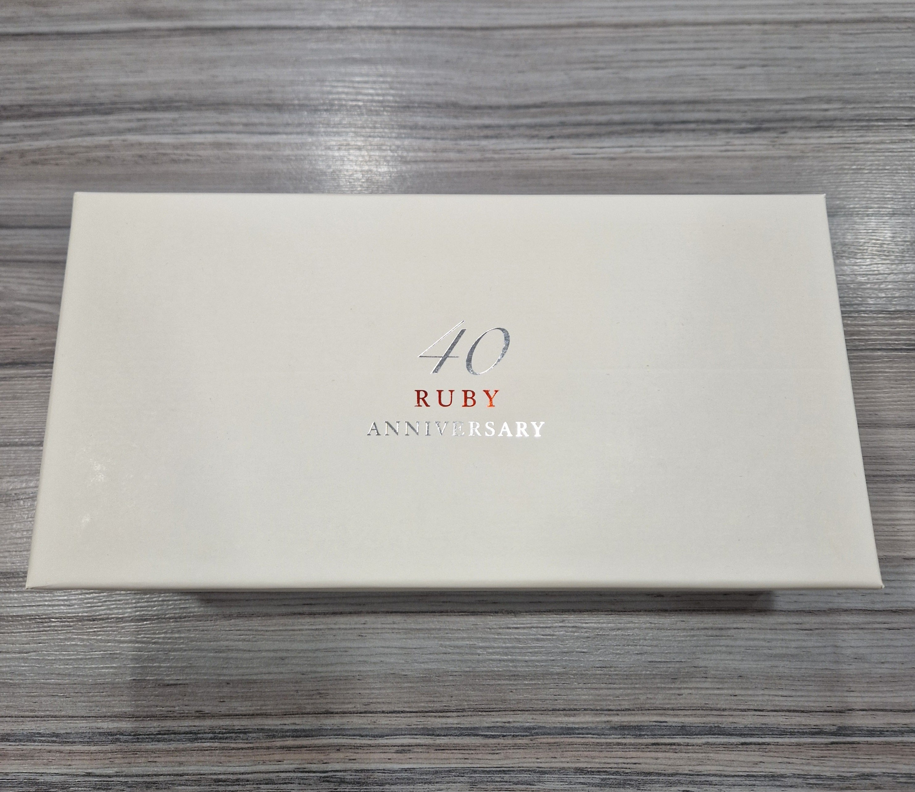 40th Ruby Wedding Anniversary Set of mugs