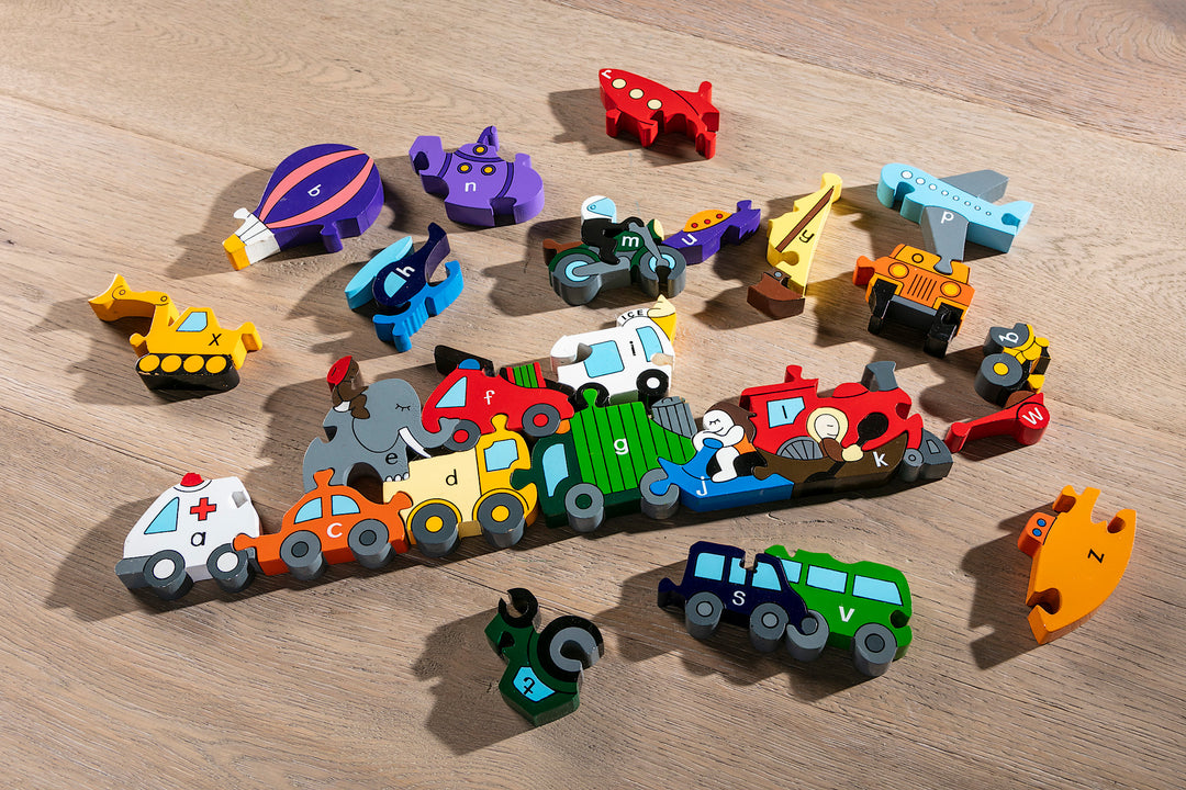 Alphabet Transport Jigsaw & Playset