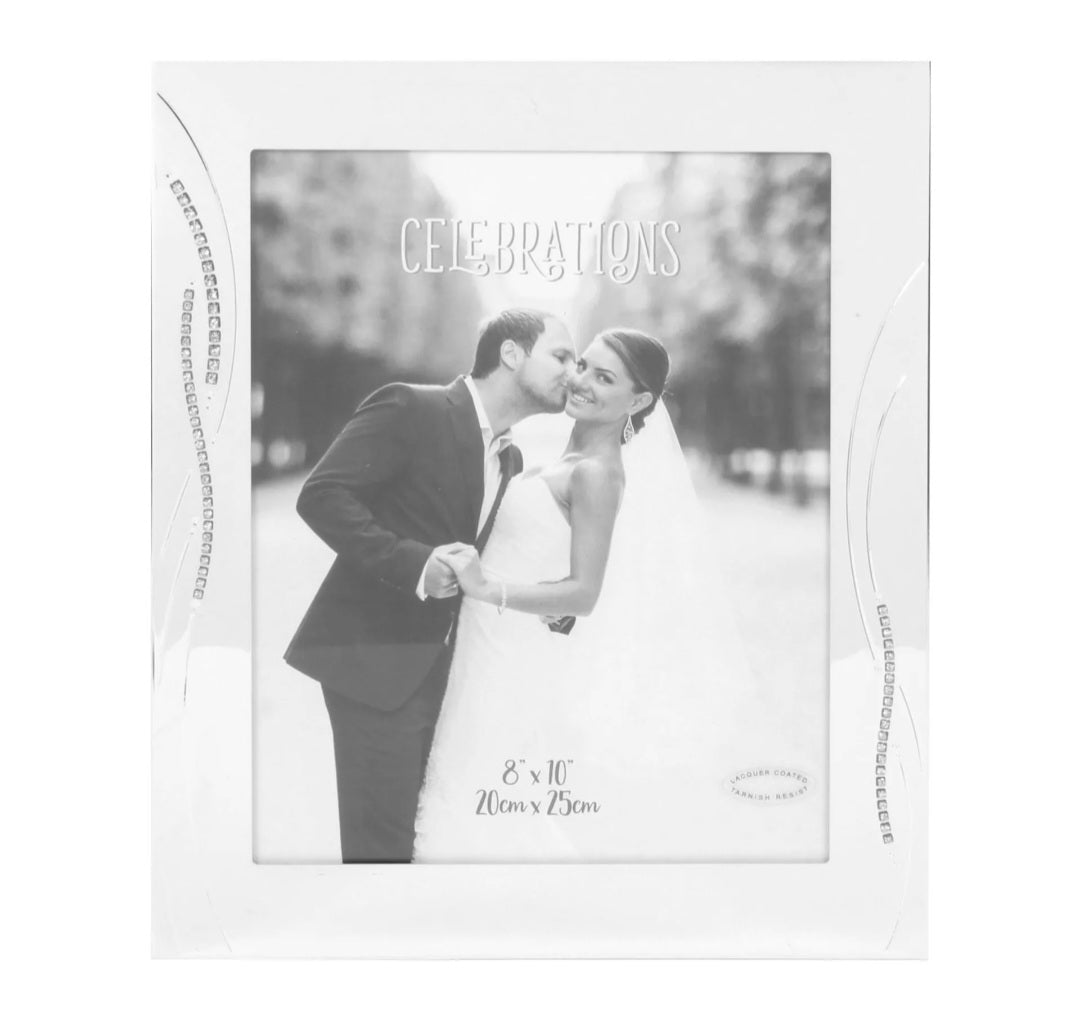 Celebrations Photo Frame with Cryst Reed Design 8x10