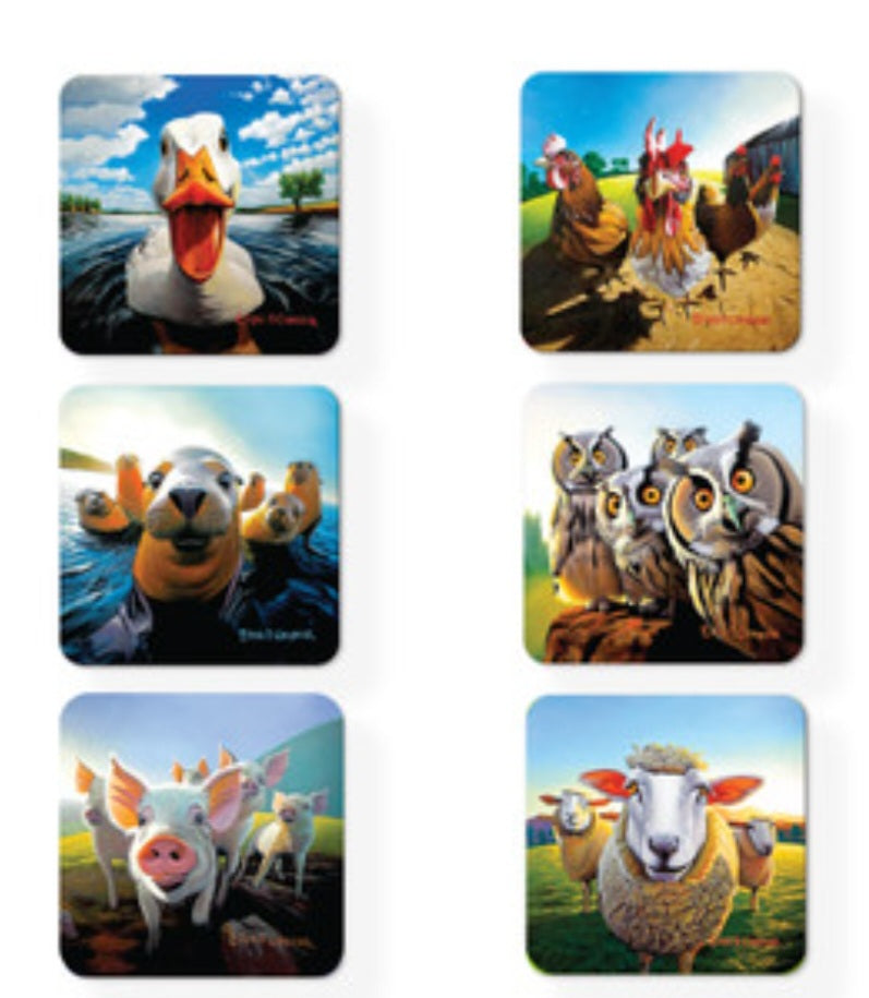 Beyond the Herd Set 6 Coasters