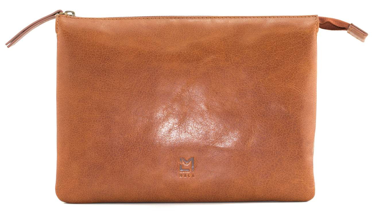 Bloomsbury Tan Leather Triple Compartment Bag