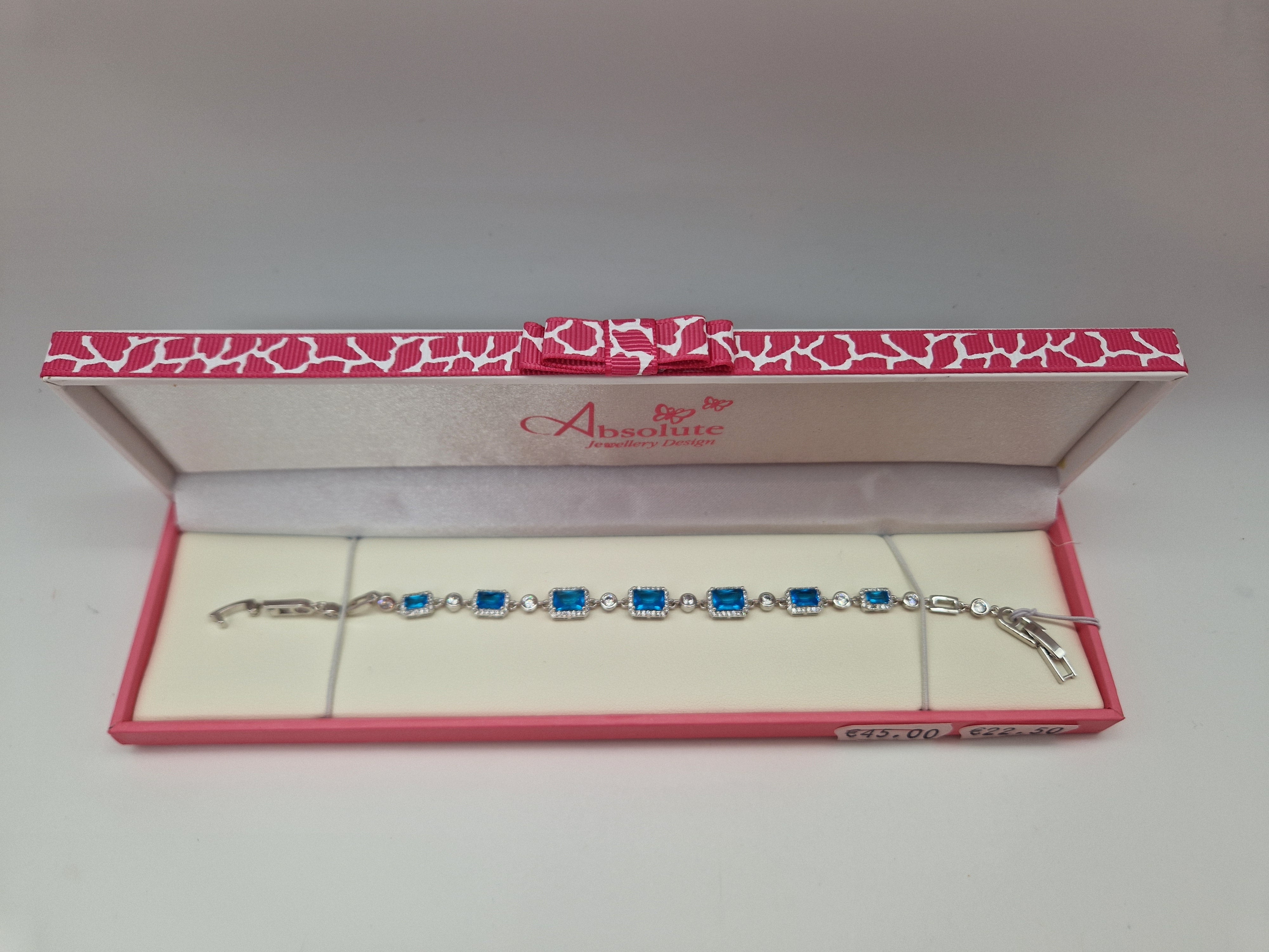 Absolute Silver Marine Blue Bracelet
