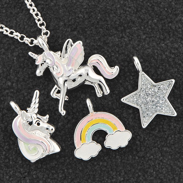Girls Make Your Own Silver Plated Necklace Mystical
