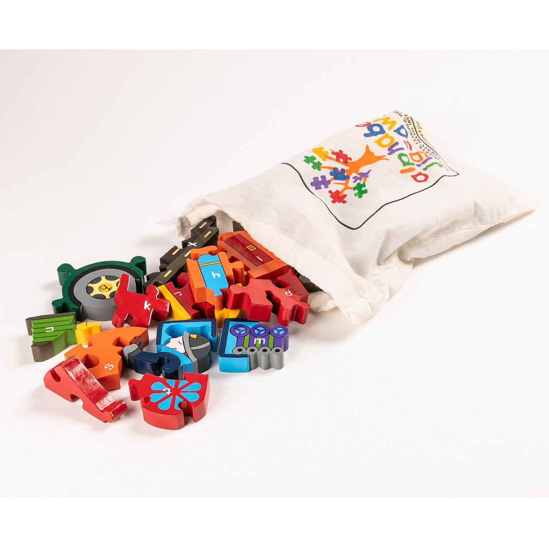 Alphabet Fire Engine Jigsaw Puzzle