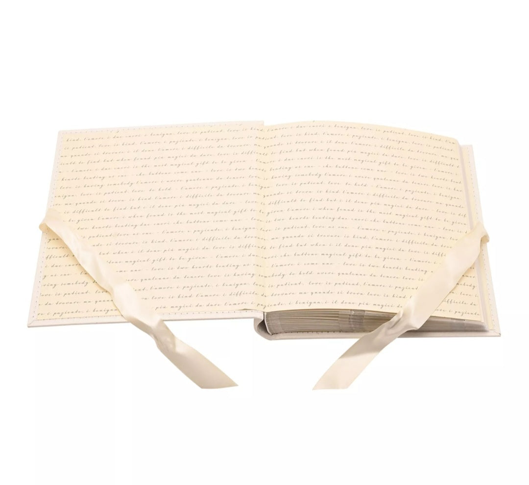 Amore Suede Wedding Album Holds 100 7" x 5" Pictures