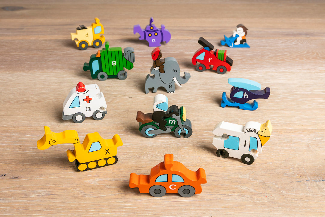 Alphabet Transport Jigsaw & Playset