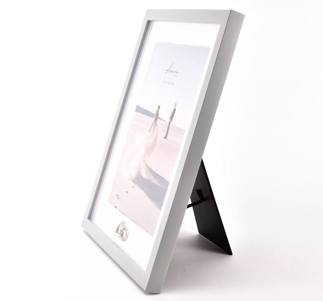 Amore Photo Frame with Rings Icon - 8" x 10"