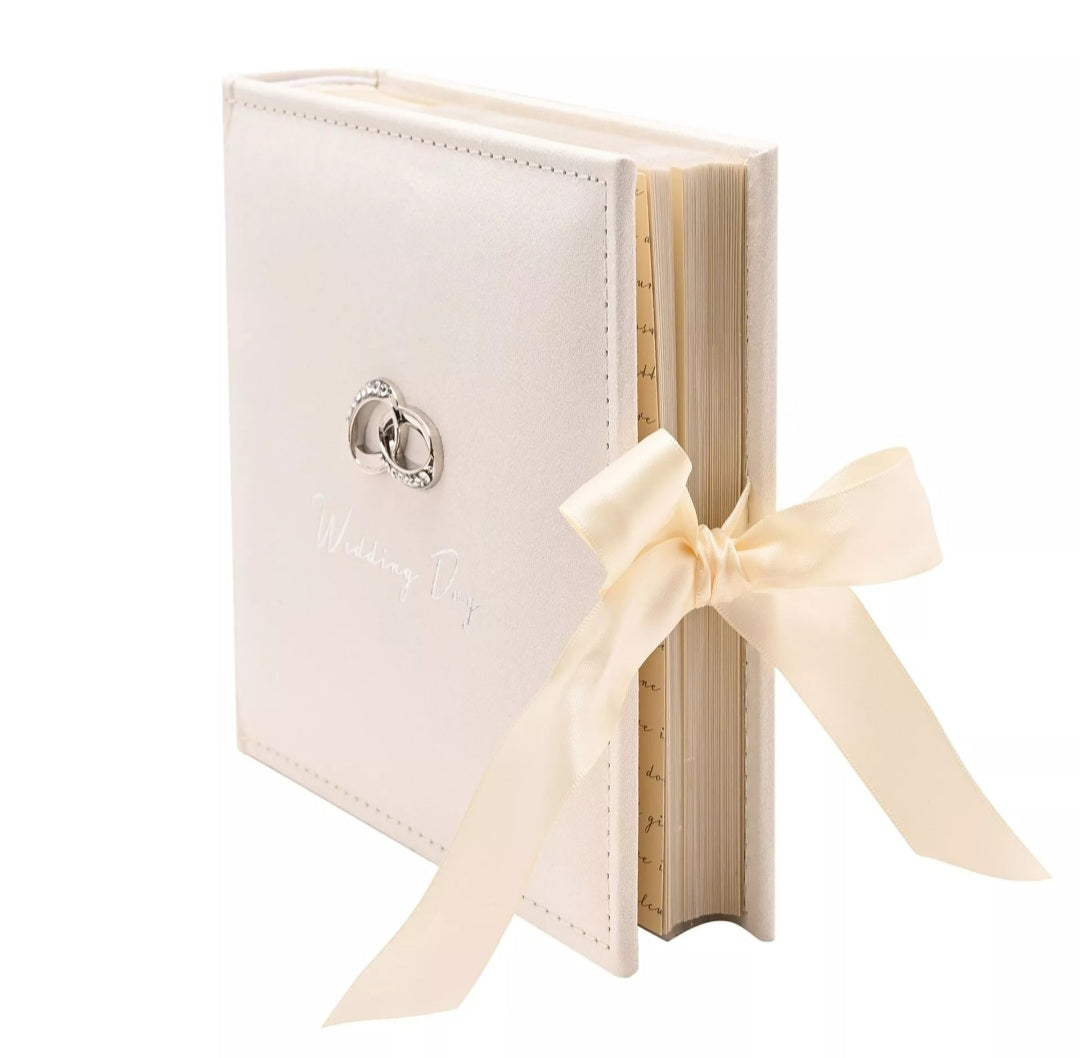 Amore Suede Wedding Album Holds 100 x 6" x 4" Pictures