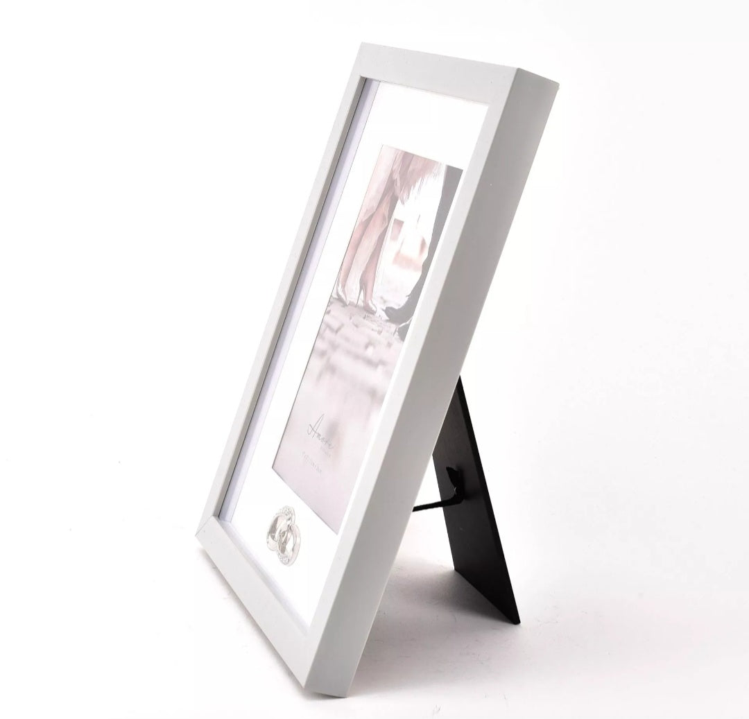 Amore Photo Frame with Rings Icon - 5" x 7"