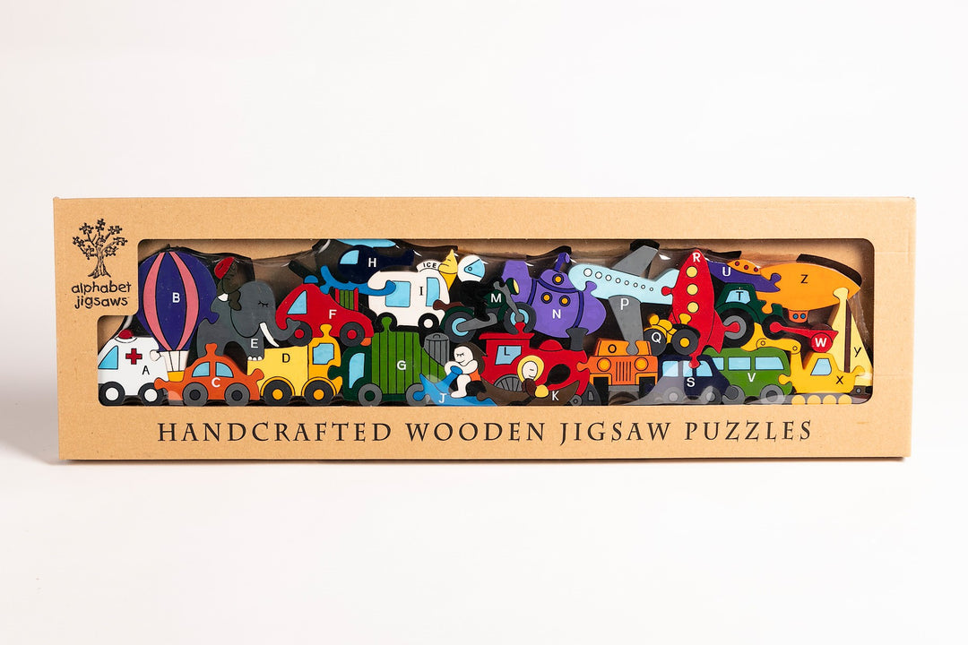 Alphabet Transport Jigsaw & Playset
