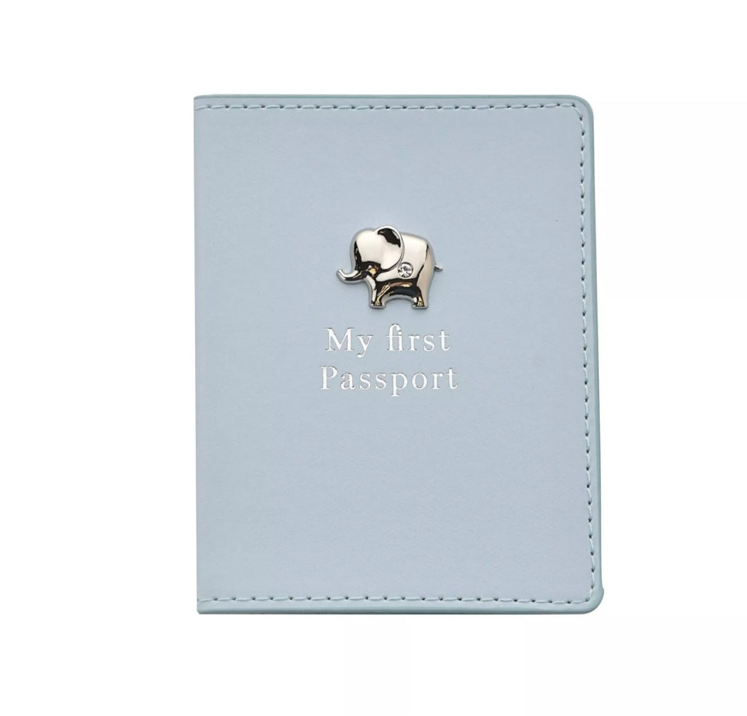 Bambino Passport Holder and Luggage Tag Set - Blue