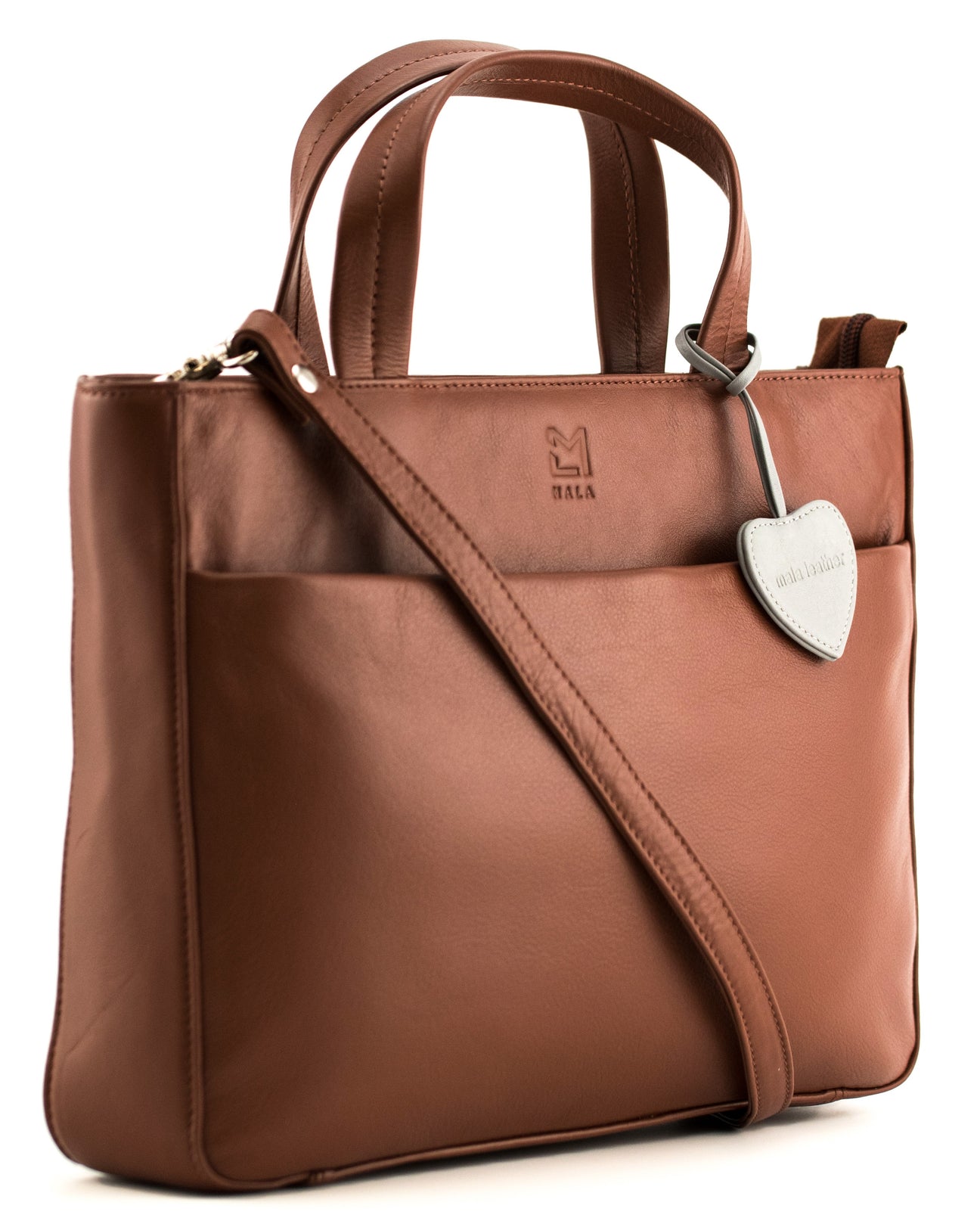 Anishka Tan Leather Multi Way Grab Bag