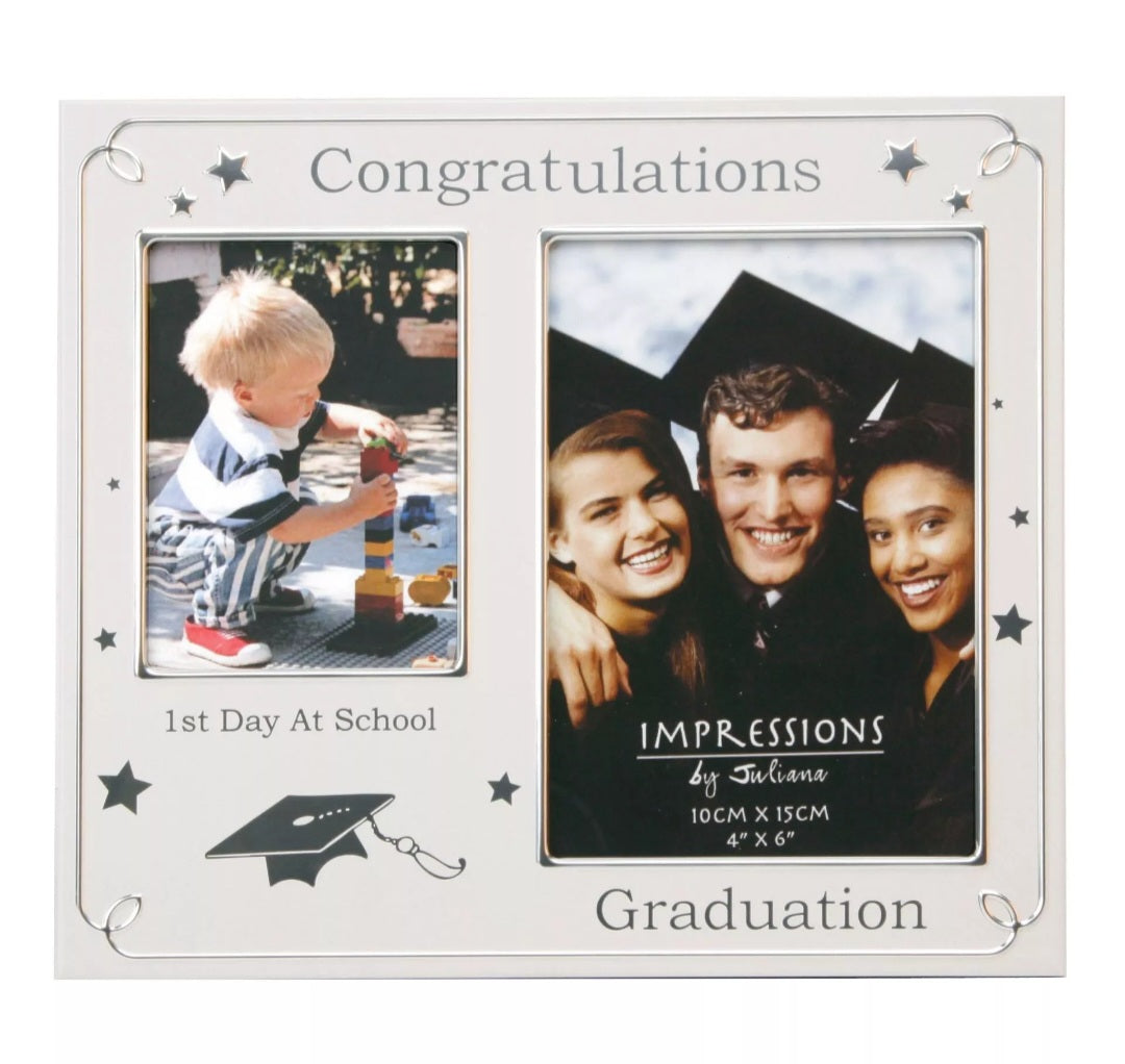 2 Tone Aluminium 1st Day at School/Graduation P/Frame