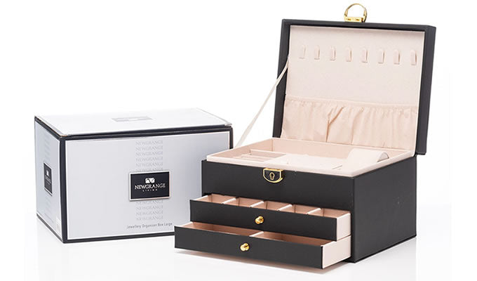 Large Black Luxury Jewellery Box