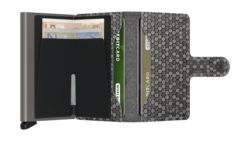 Hexagon - Miniwallet - Grey - Earth Grey - Front