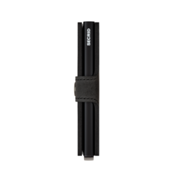 Secrid Black Vintage Miniwallet Black Front