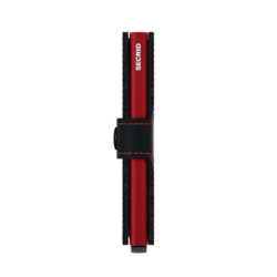 Secrid Black Matte Miniwallet Red Front