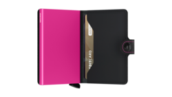 Matte - Miniwallet - Black & Fuchsia - Fuchsia - Cards