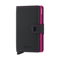 Matte - Miniwallet - Black & Fuchsia - Fuchsia - Cards
